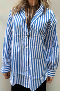 Camicia Uomo Righe Cotone