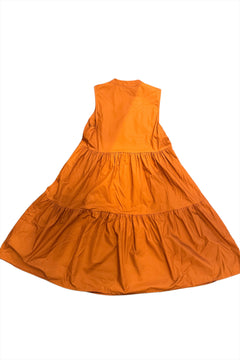 Abito Midi in cotone con balze