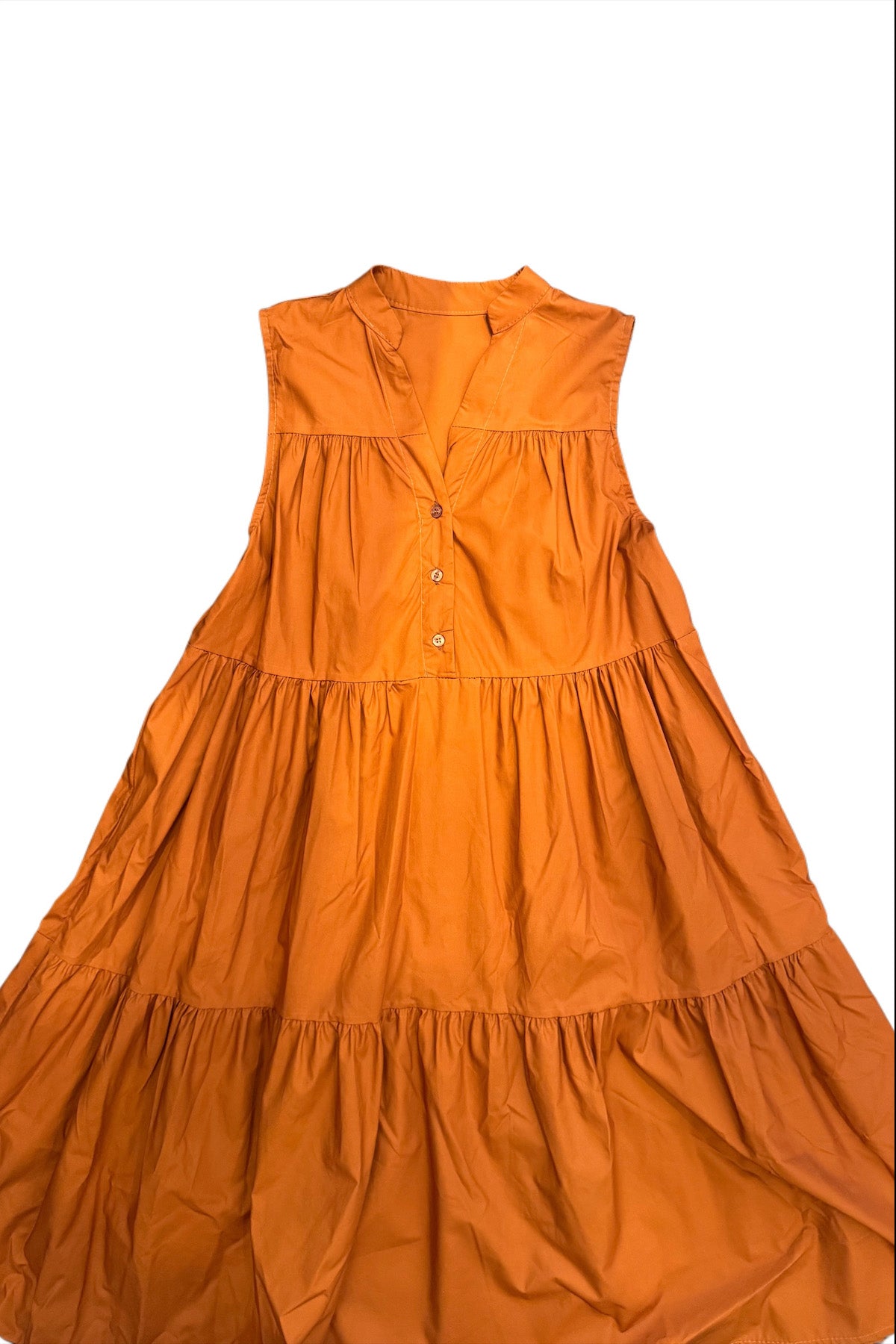 Abito Midi in cotone con balze