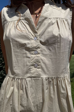 Abito Midi in cotone con balze