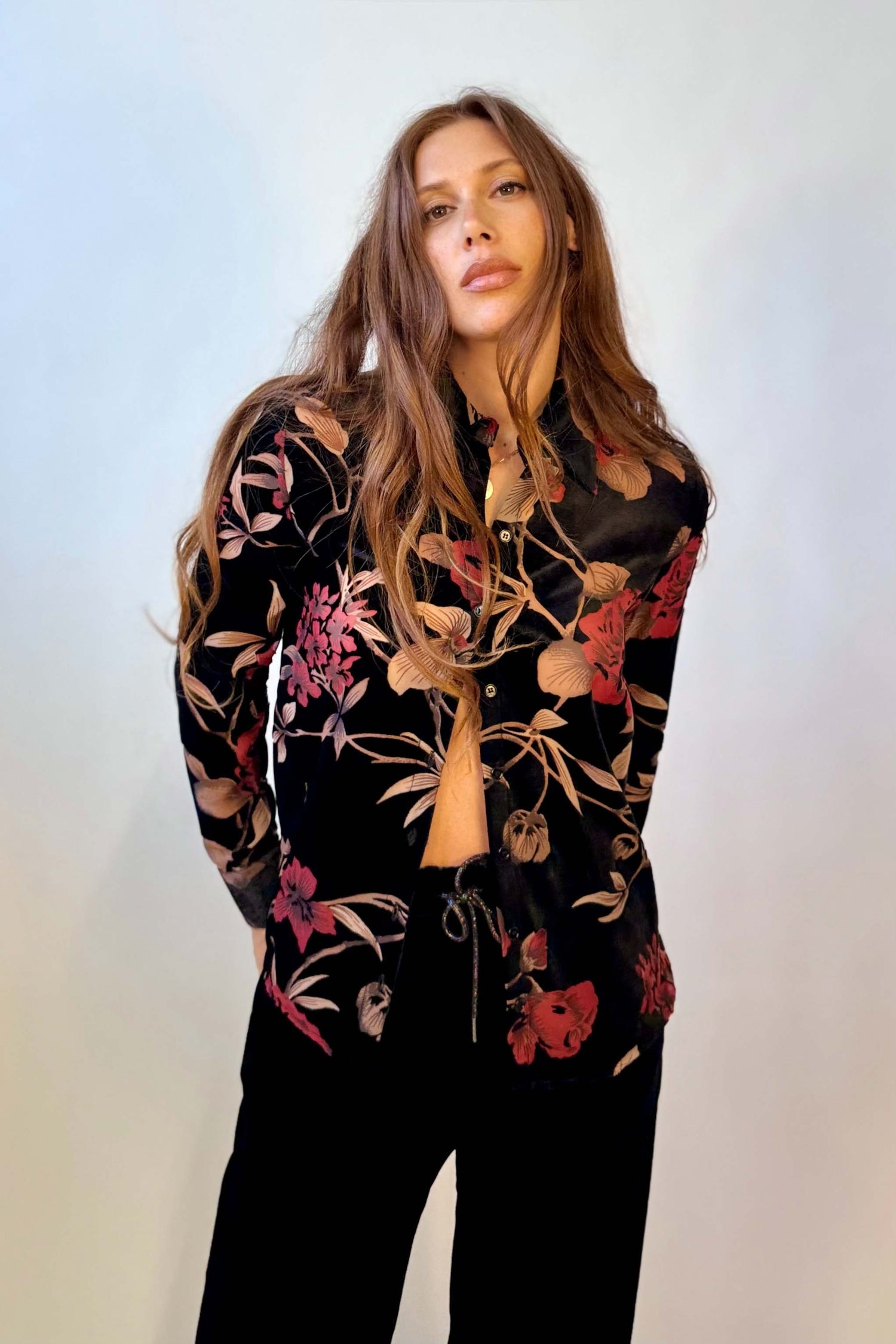 Camicia Velluto Devoré