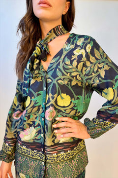 Camicia con Fiocco Removibile