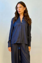 Camicia Viscosa Collo Uomo