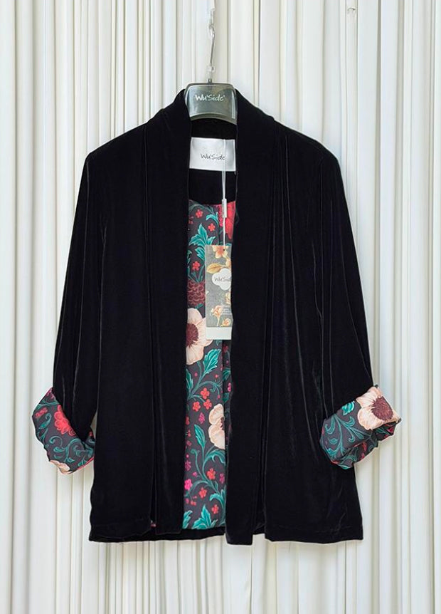 Giacca kimono velluto