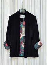 Giacca kimono velluto