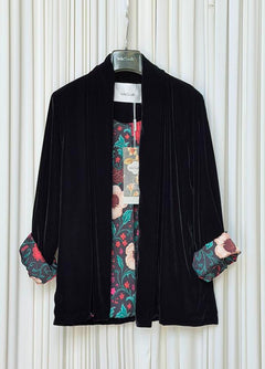 Giacca kimono velluto