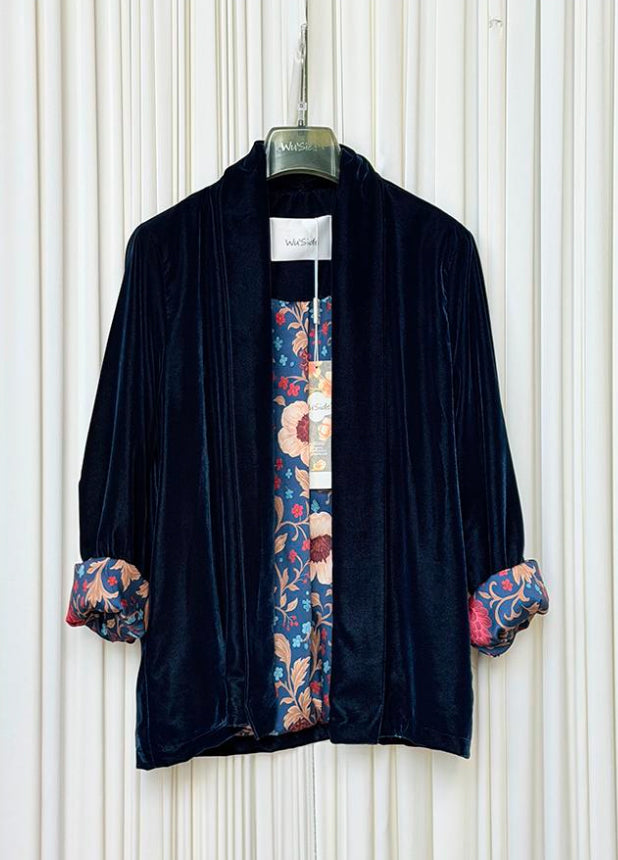 Giacca kimono velluto