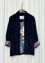 Giacca kimono velluto