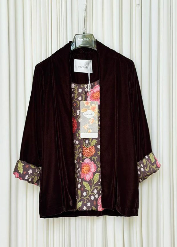 Giacca kimono velluto