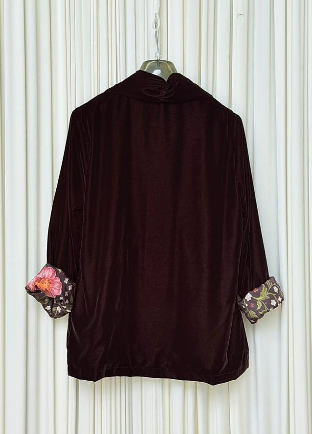 Giacca kimono velluto