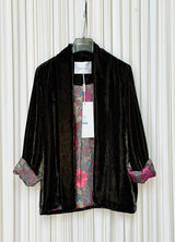Giacca kimono velluto