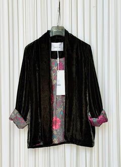 Giacca kimono velluto