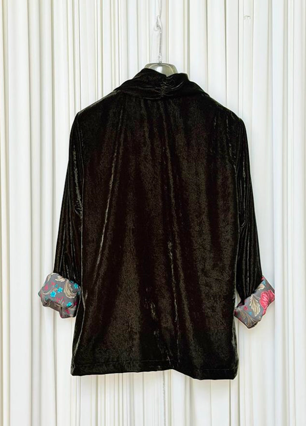 Giacca kimono velluto