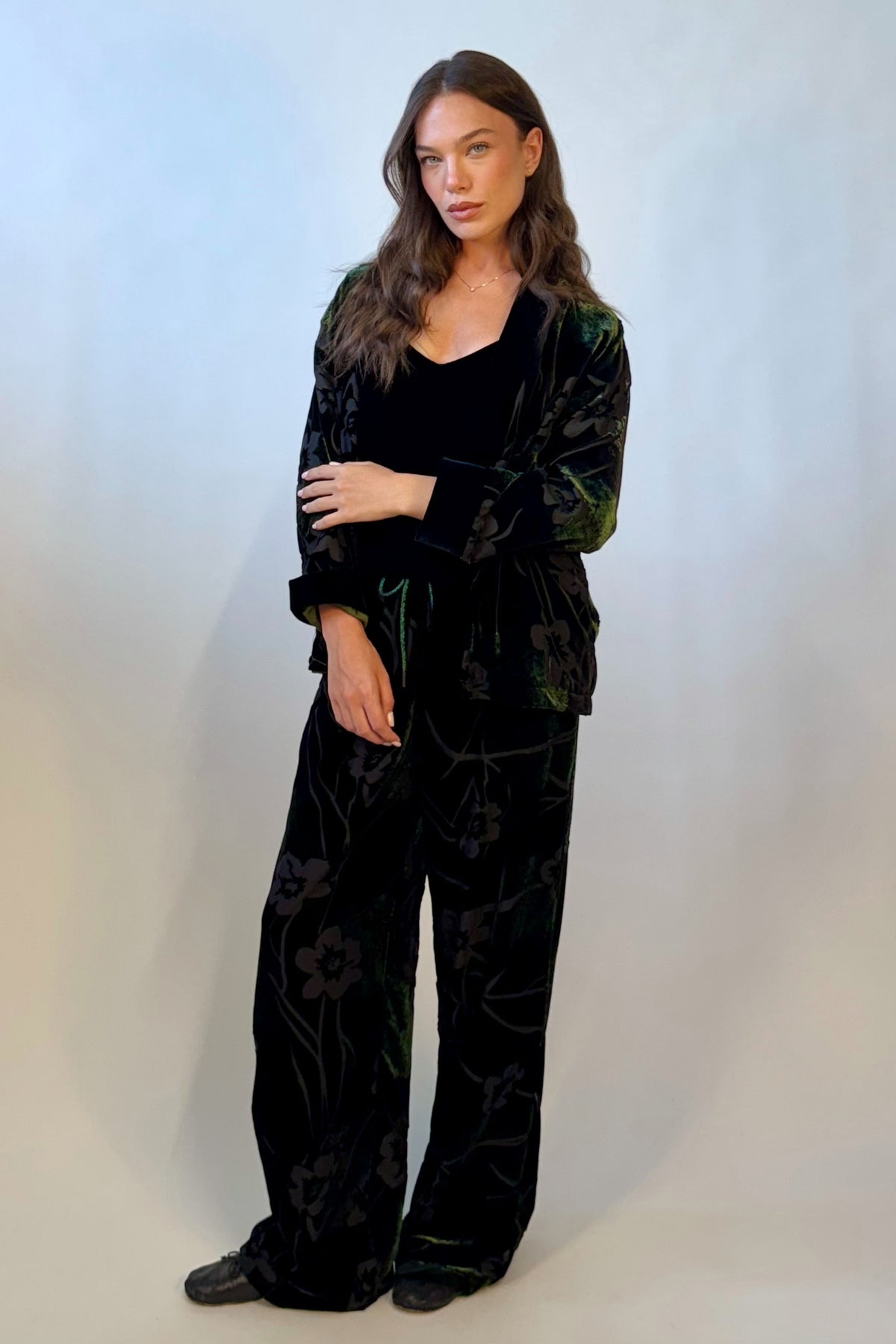 Pantalone Velluto Devoré
