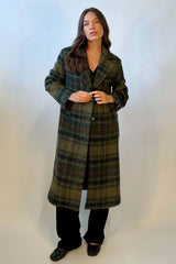 Cappotto Quadri Monopetto