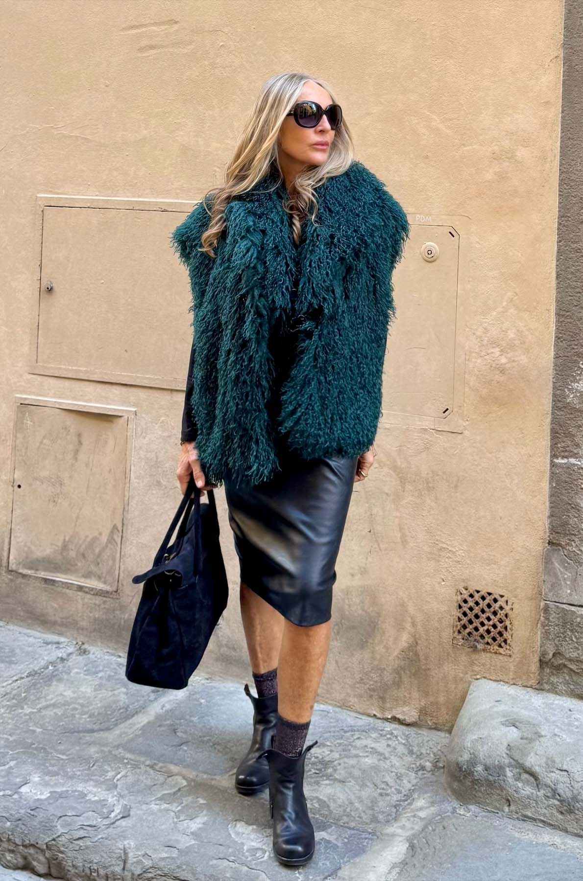 Gilet Ecopelliccia mongolia