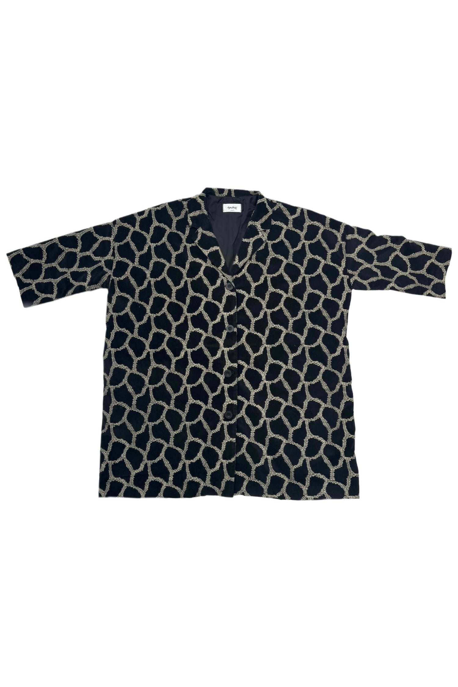 Giacca Kimono Velluto Operato
