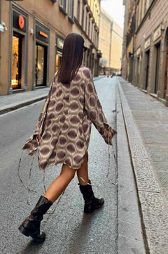 Abito Kimono Corto Ambra