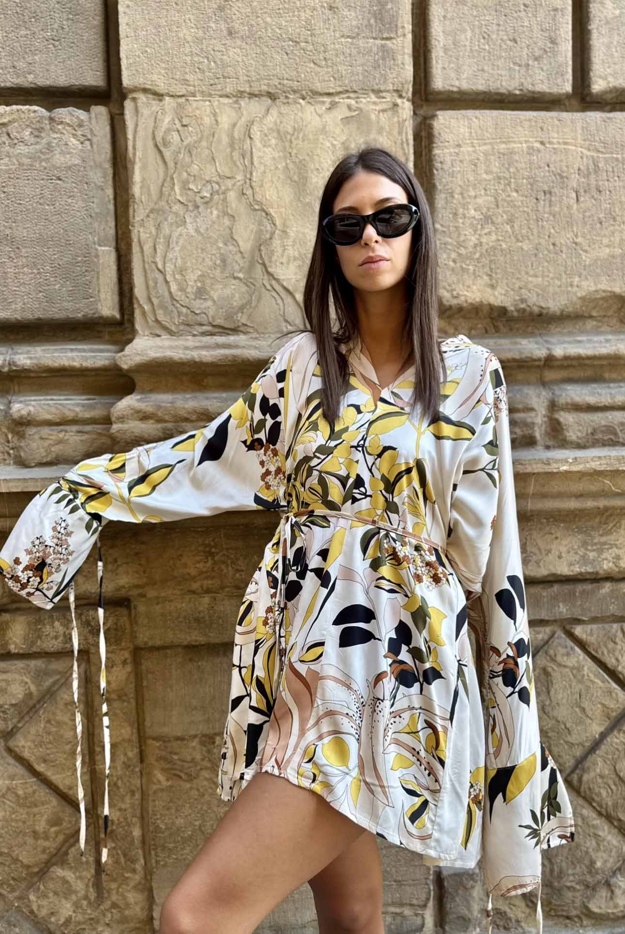 Abito Kimono Corto Giada