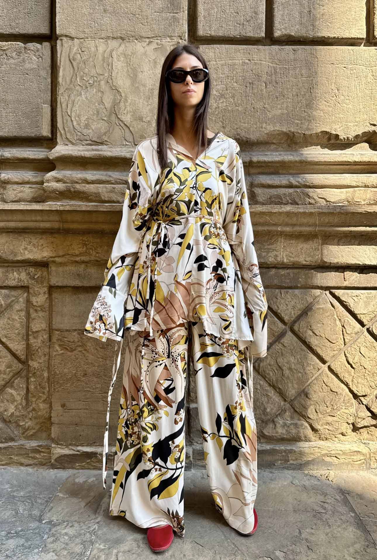 Pantalone a completo kimono Giada