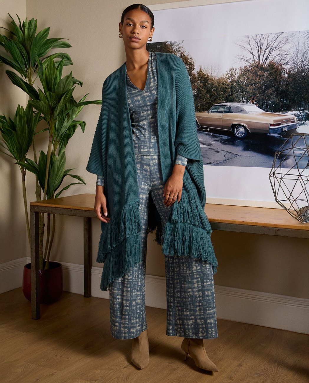 Poncho in Maglia