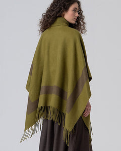 Poncho in Tessuto