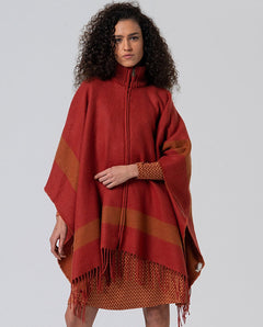 Poncho in Tessuto