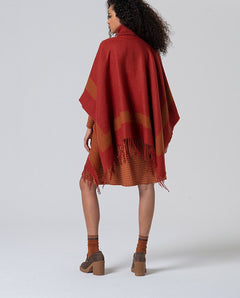 Poncho in Tessuto