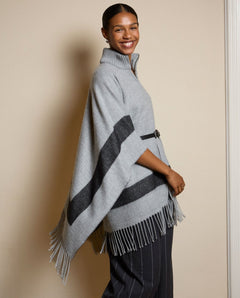 Poncho in Tessuto