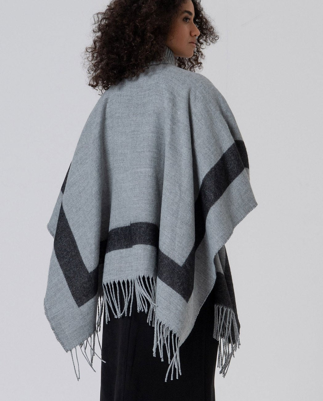 Poncho in Tessuto
