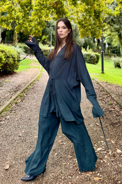 Abito Kimono Corto Smeraldo