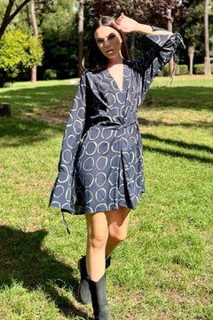 Abito Kimono Corto Zaffiro