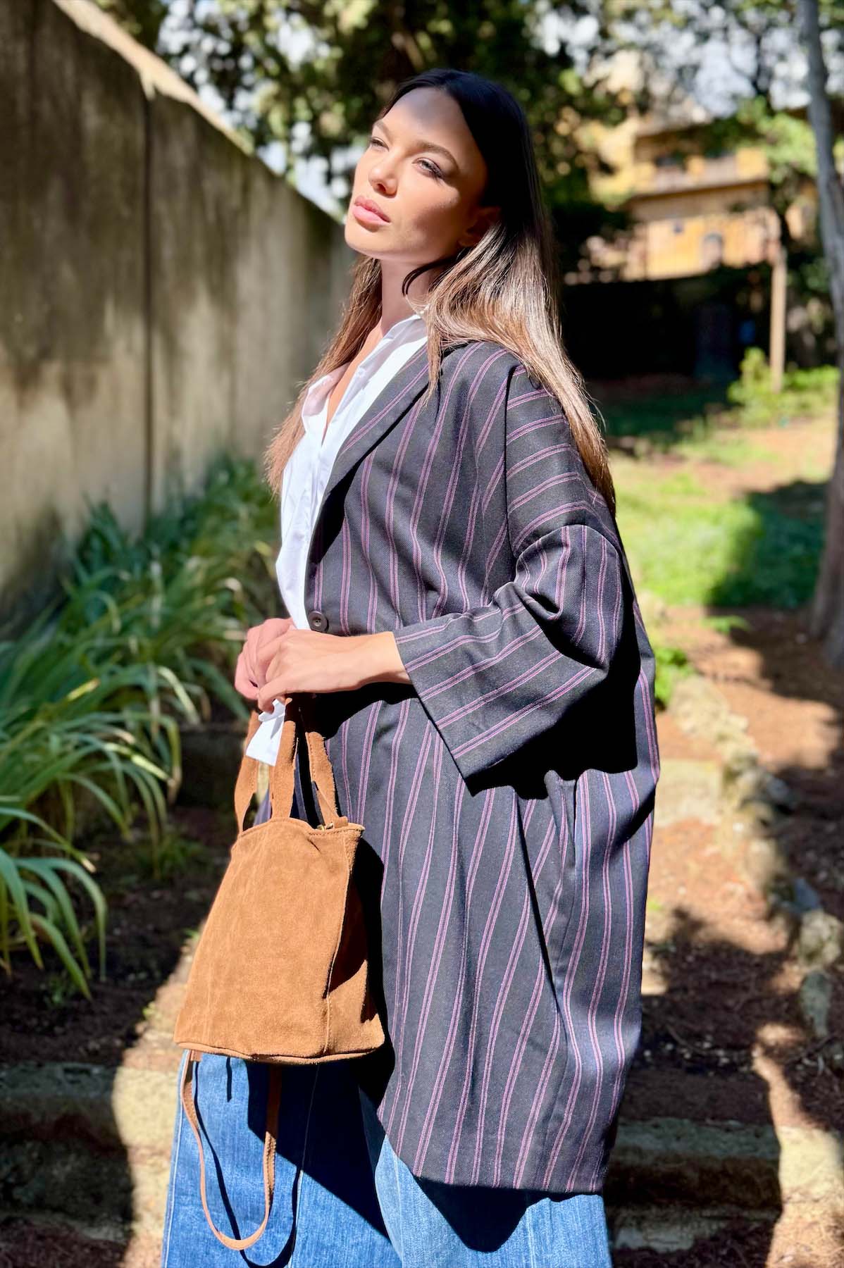 Giacca Kimono a Righe