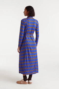 Abito lungo con piccola stampa Skouros