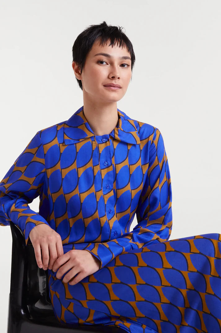 Camicia Skouros con stampa grande