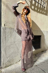 Blusa Pois trasparente