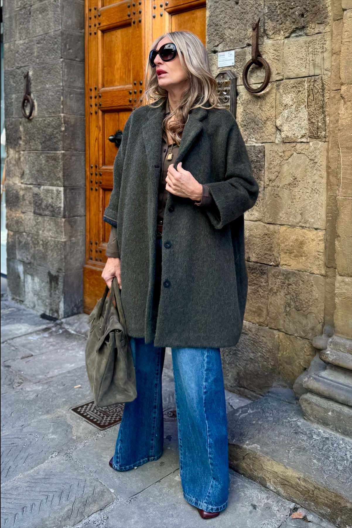 Giacca Kimono Lana Sfoderata