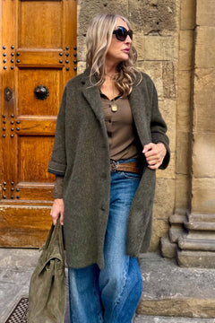 Giacca Kimono Lana Sfoderata