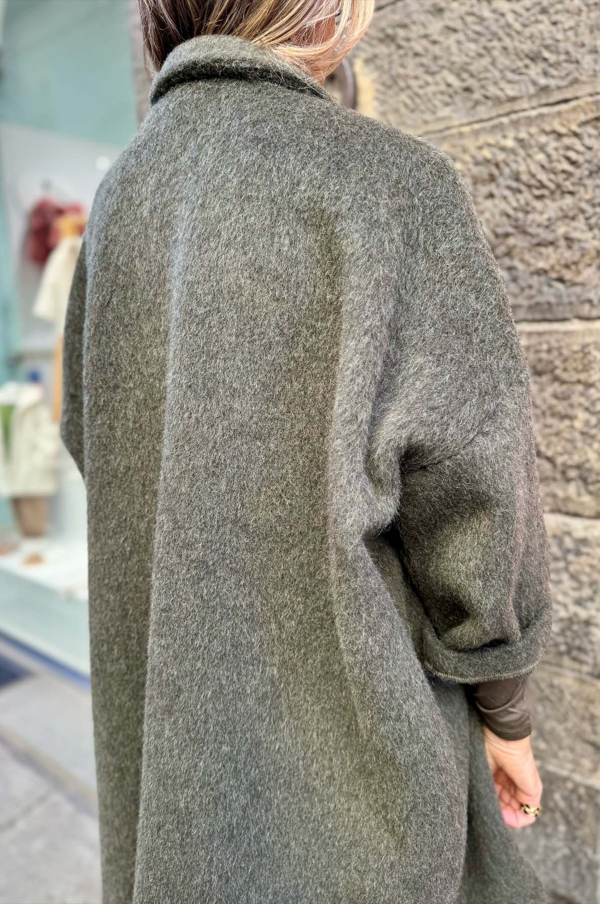 Giacca Kimono Lana Sfoderata