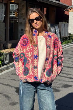 Giacca Ricamata in Velluto