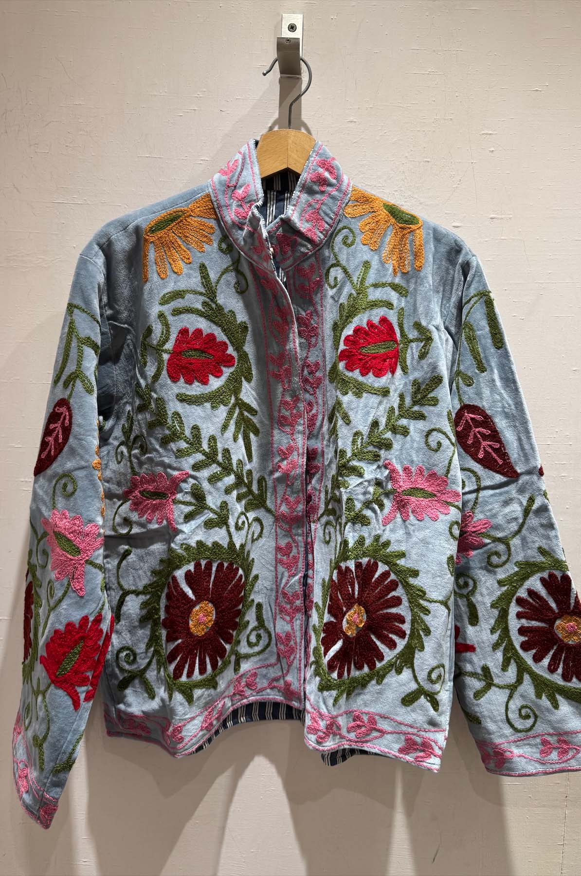 Giacca Ricamata in Velluto