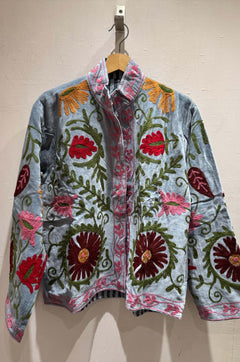 Giacca Ricamata in Velluto