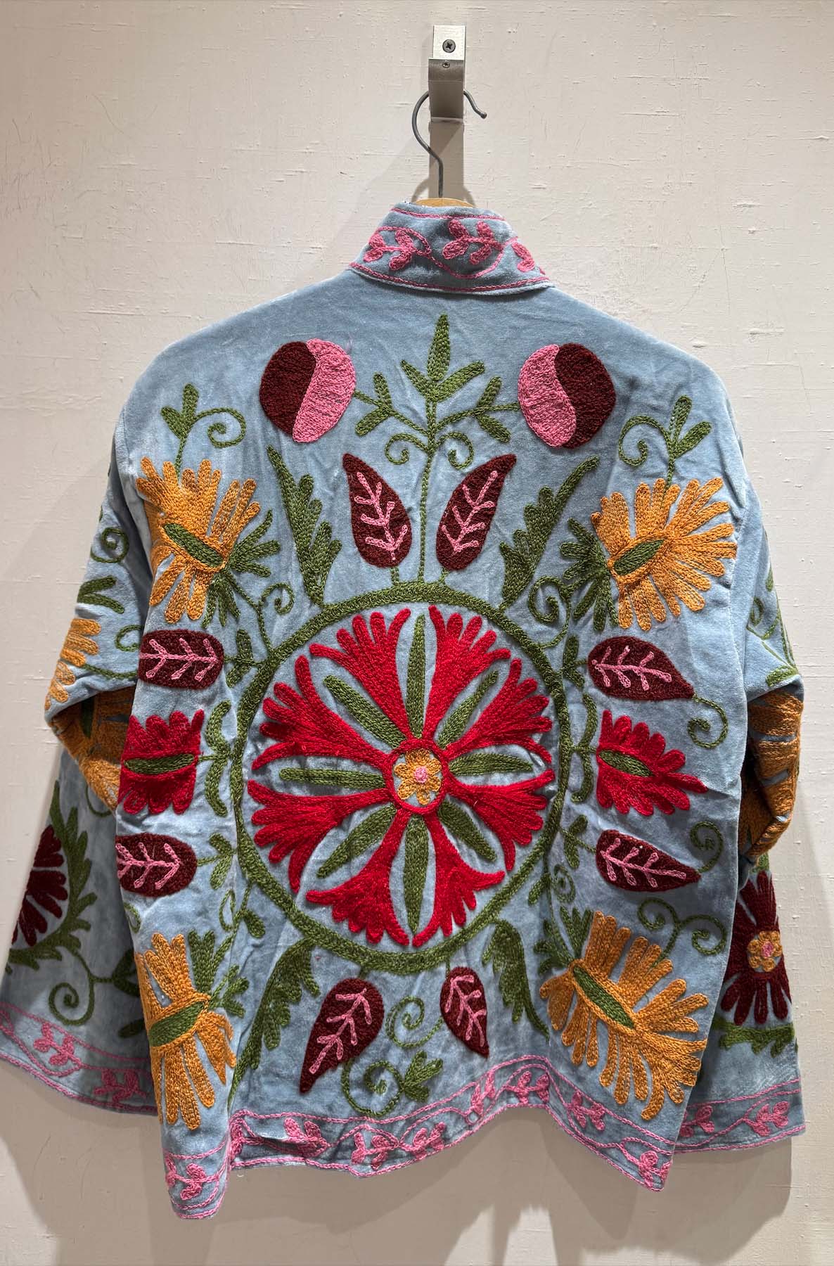 Giacca Ricamata in Velluto