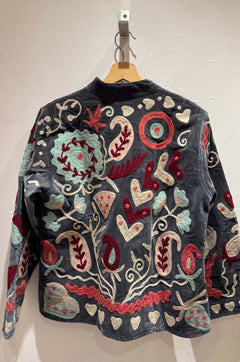 Giacca Ricamata in Velluto