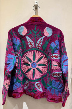 Giacca Ricamata in Velluto