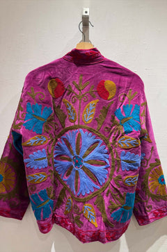 Giacca Ricamata in Velluto