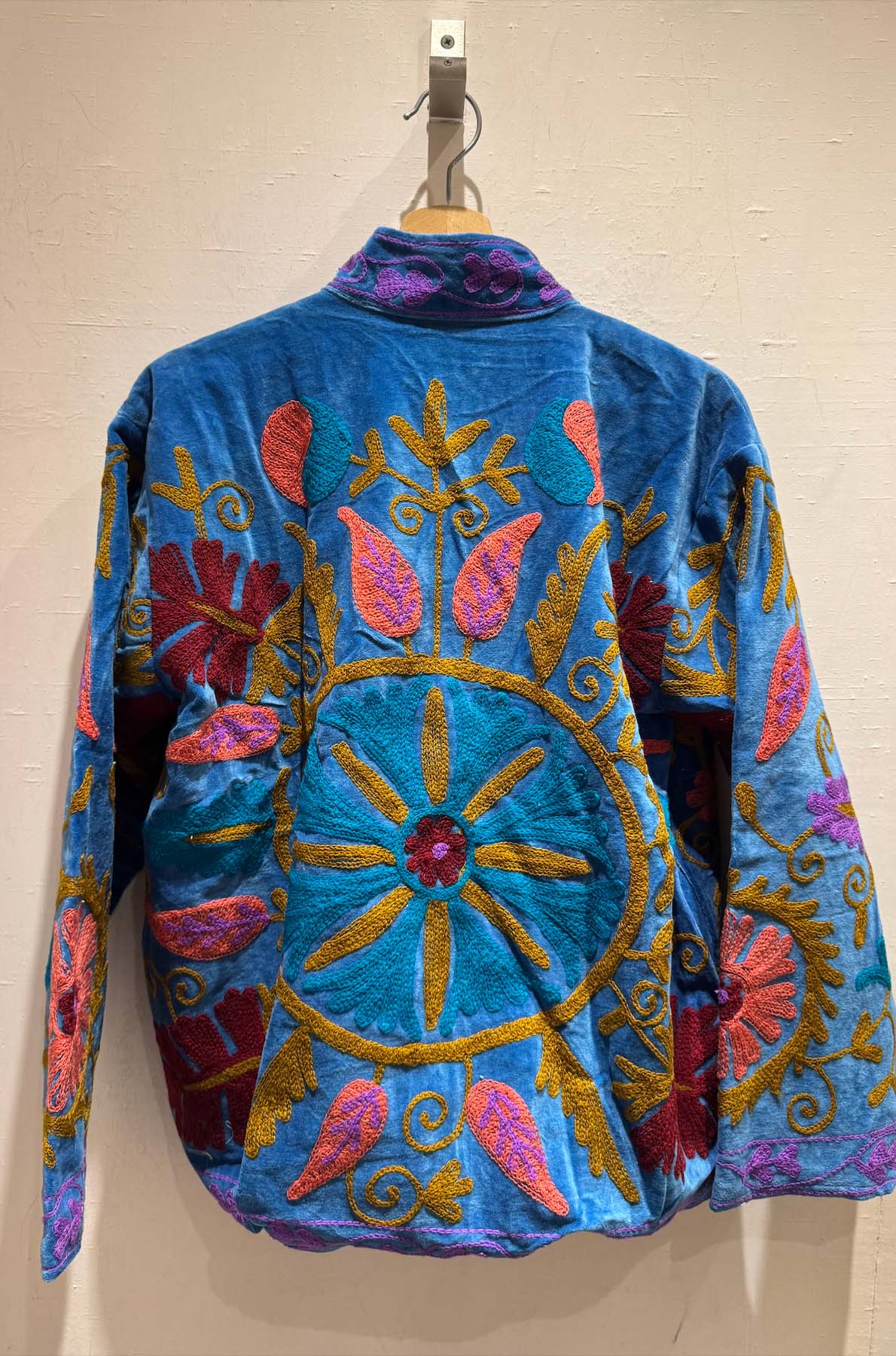 Giacca Ricamata in Velluto