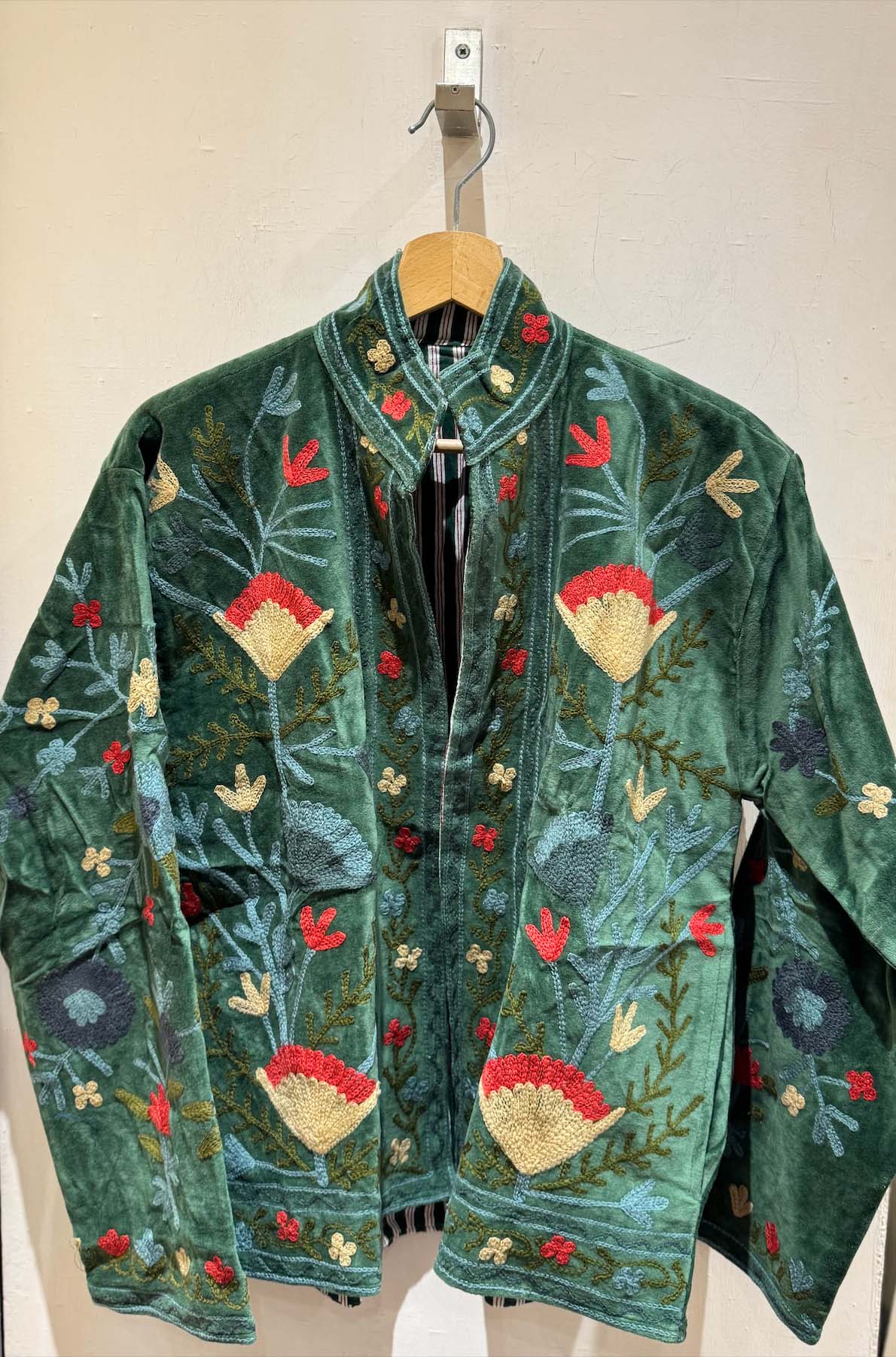 Giacca Ricamata in Velluto