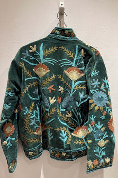 Giacca Ricamata in Velluto