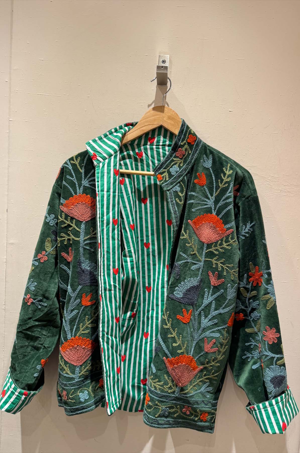 Giacca Ricamata in Velluto